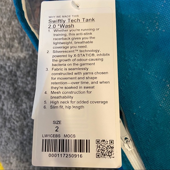 Lululemon Swiftly Tech Tank *Wash Sz 2, NWT - Picture 8 of 12